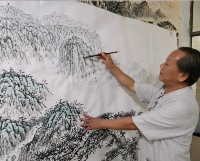 李兴家先生创作泰山山水
